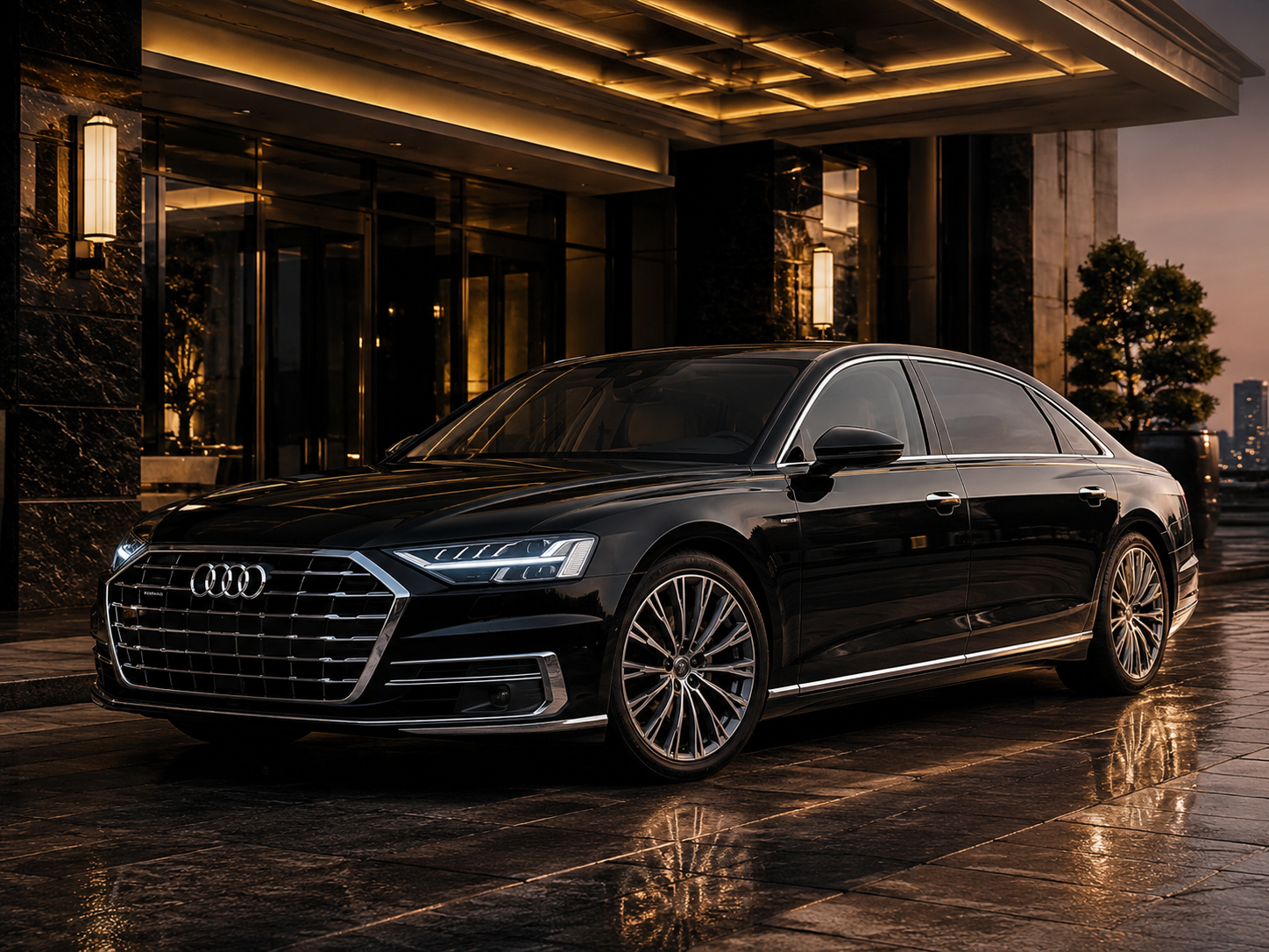 Representative luxury chauffeur travel