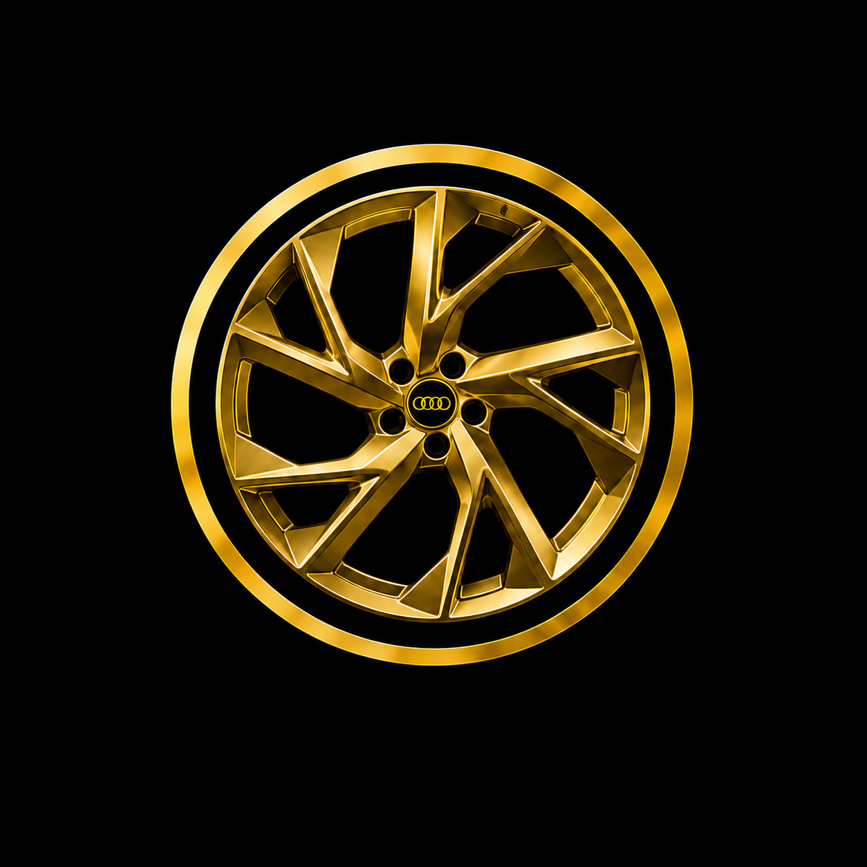 Audii Chauffeurs central wheel symbol